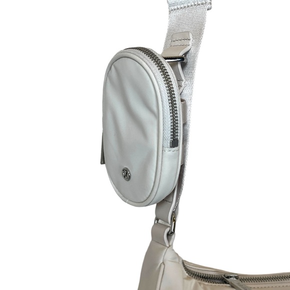 HP⭐️ NWT lululemon Crossbody with Nano Pouch Purse Bag Clutch in White Opal - Picture 5 of 11